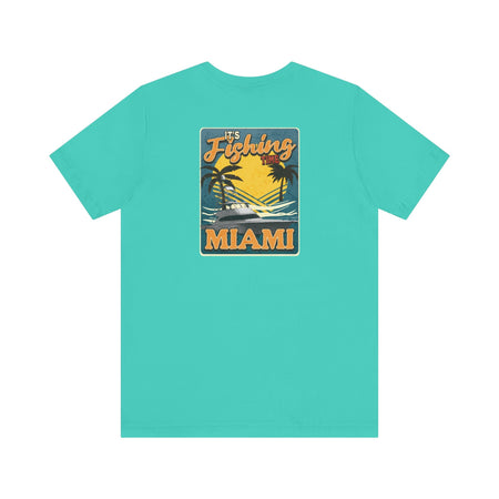 Miami Fishing Unisex Short Sleeve Tee - Perfect for Fishing Lovers - Get Tight Gear