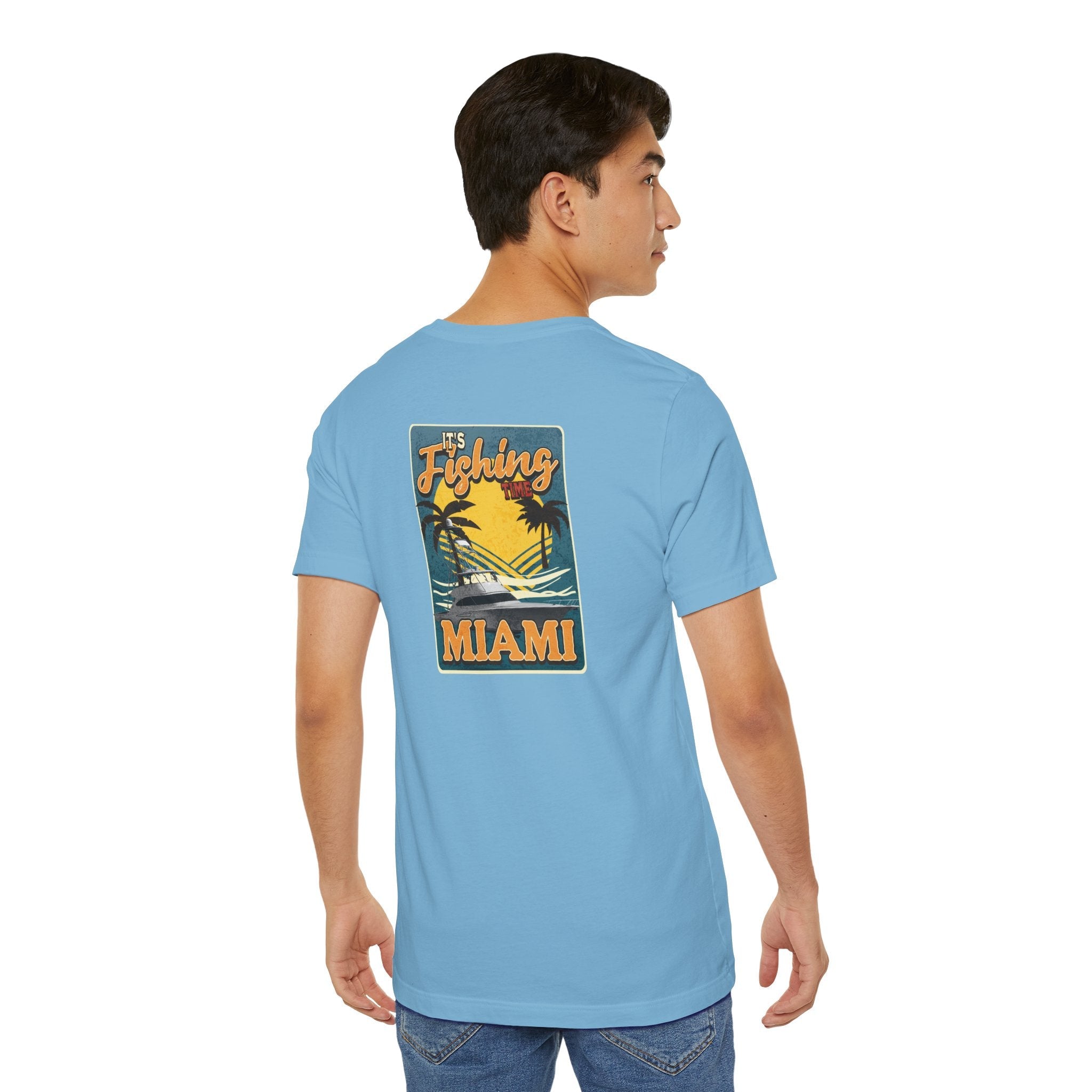 Miami Fishing Unisex Short Sleeve Tee - Perfect for Fishing Lovers - Get Tight Gear