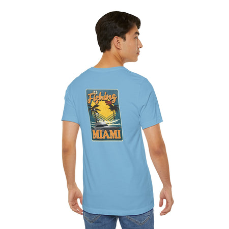 Miami Fishing Unisex Short Sleeve Tee - Perfect for Fishing Lovers - Get Tight Gear