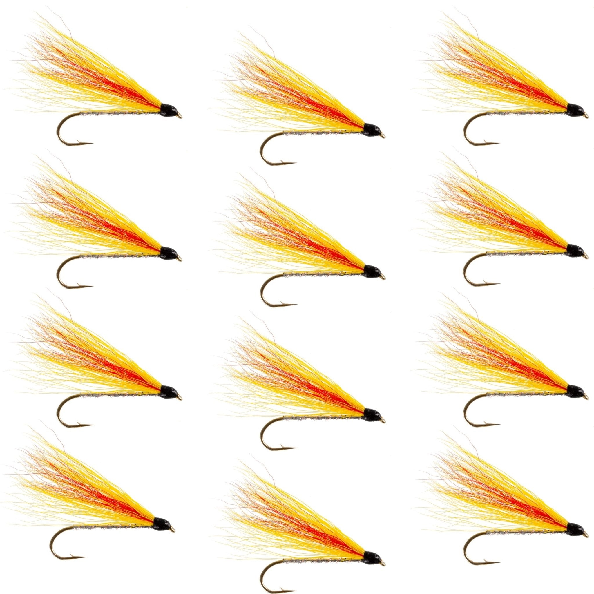Mickey Finn Classic Streamer Flies - Set of 12 - Hook Size 4 - Get Tight Gear