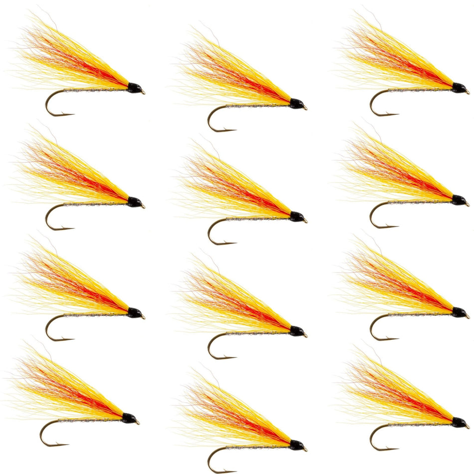 Mickey Finn Classic Streamer Flies - Set of 12 - Hook Size 4 - Get Tight Gear
