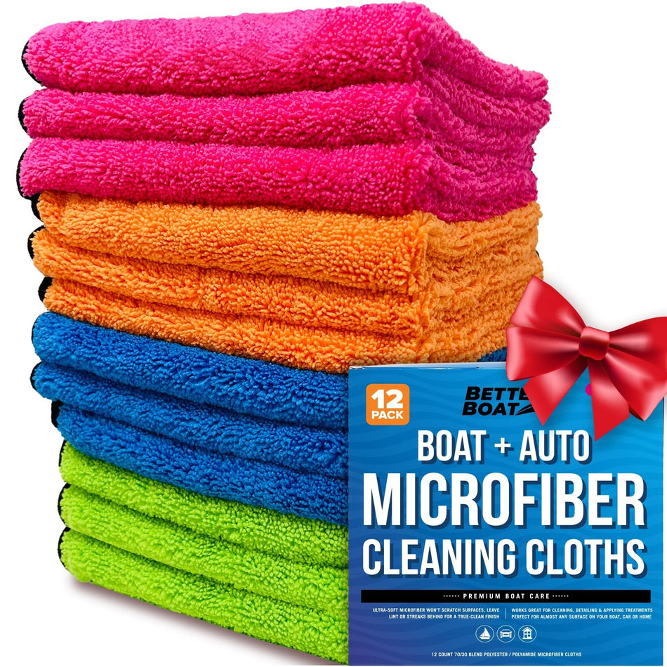 Microfiber Cloth Set 12Pk - Get Tight Gear