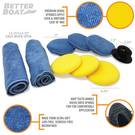 Microfiber Wax Applicator Set - Get Tight Gear