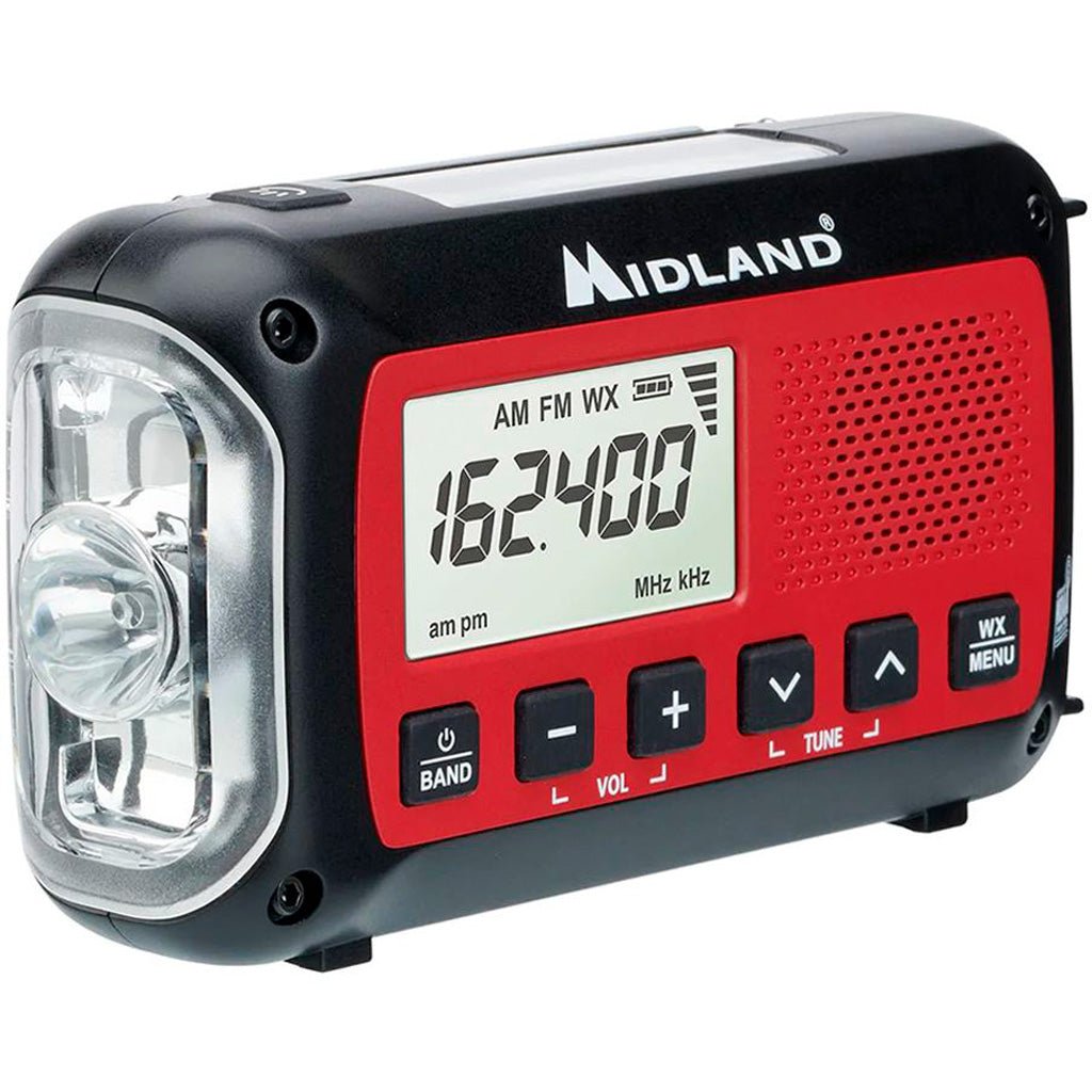Midland Dynamo Crank Radio AM/FM/Weather Alert 2600mAH battery - Get Tight Gear