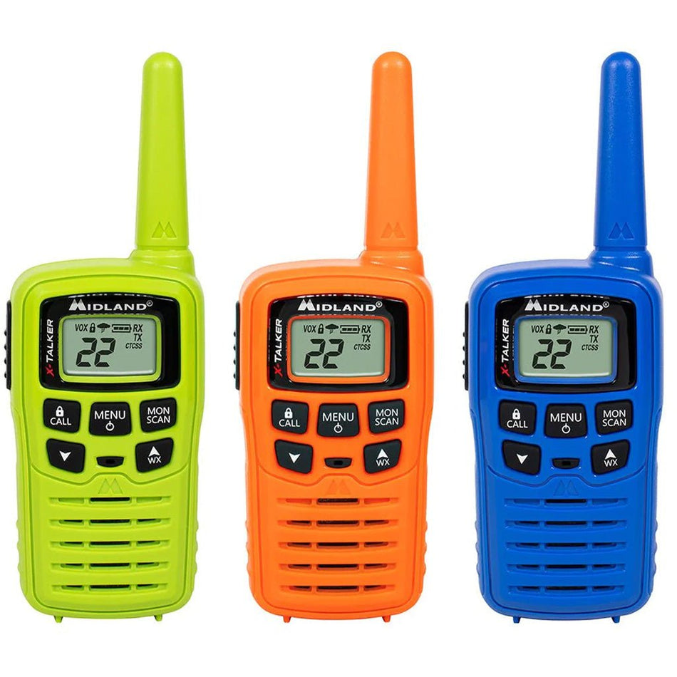 Midland X - Talker T10 Two Way Radio Multi Color 3 pk. - Get Tight Gear