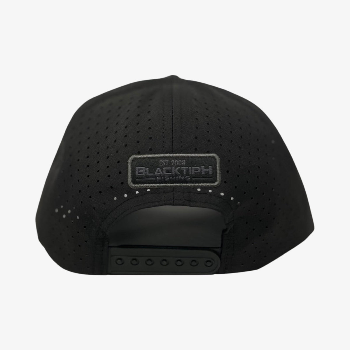 Midnight Black PVC Performance Snapback Hat - Get Tight Gear
