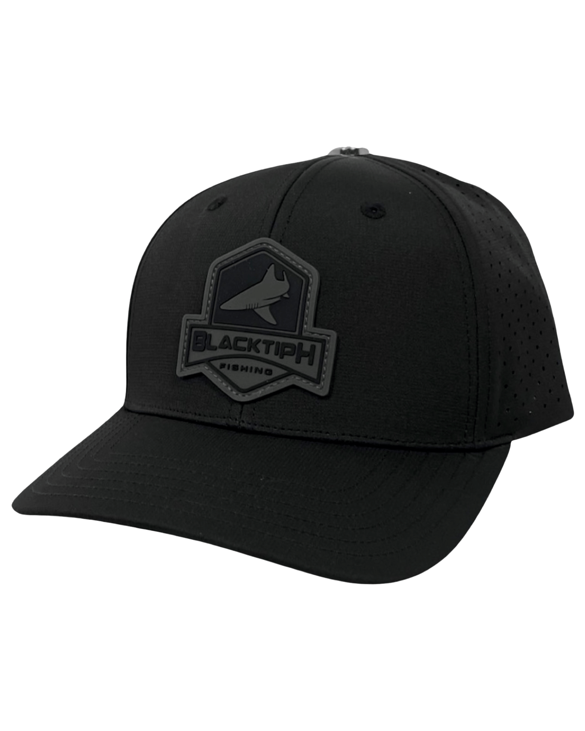 Midnight Black PVC Performance Snapback Hat - Get Tight Gear