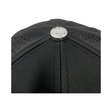 Midnight Black PVC Performance Snapback Hat - Get Tight Gear