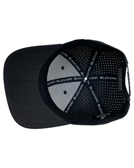 Midnight Black PVC Performance Snapback Hat - Get Tight Gear
