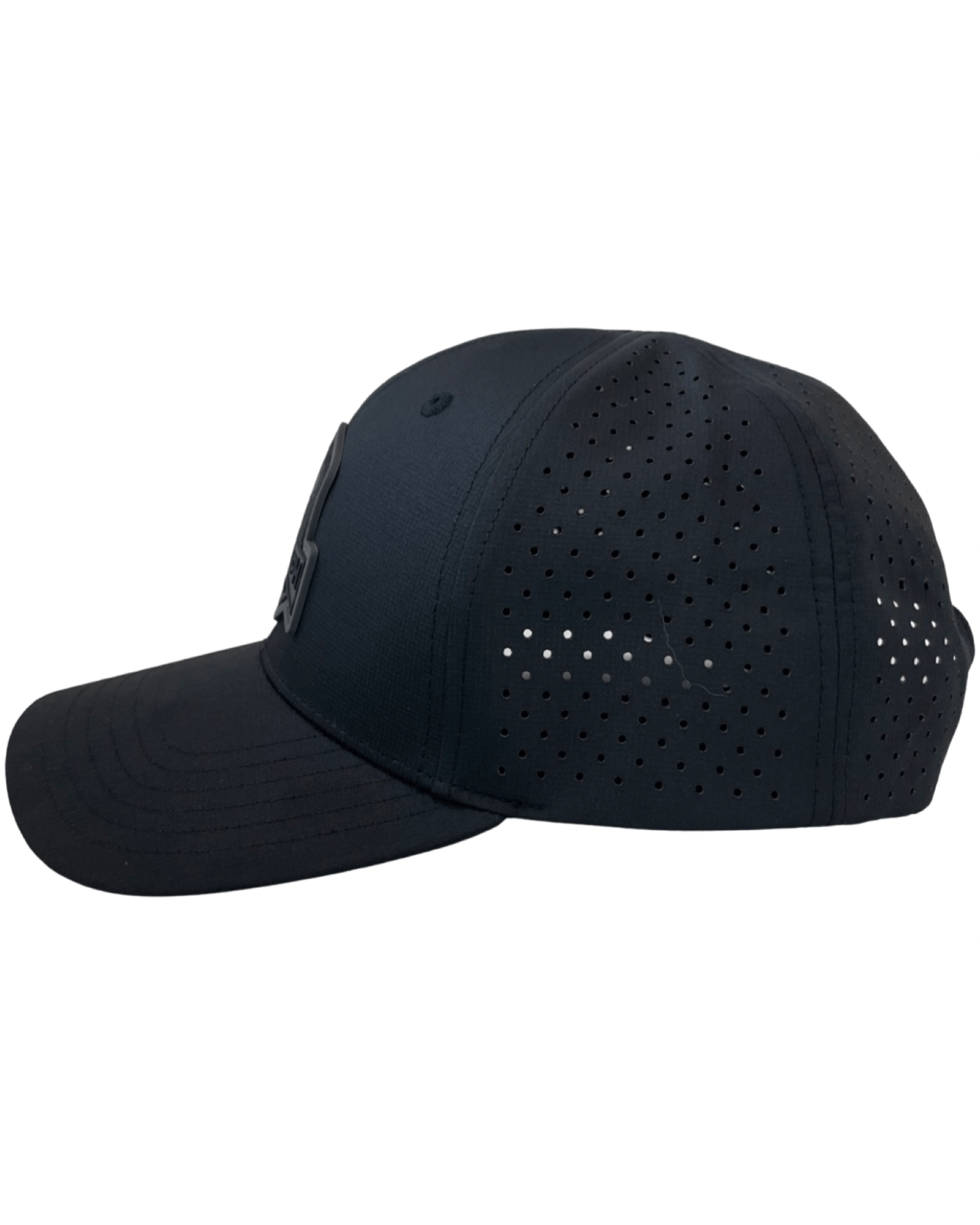 Midnight Black PVC Performance Snapback Hat - Get Tight Gear