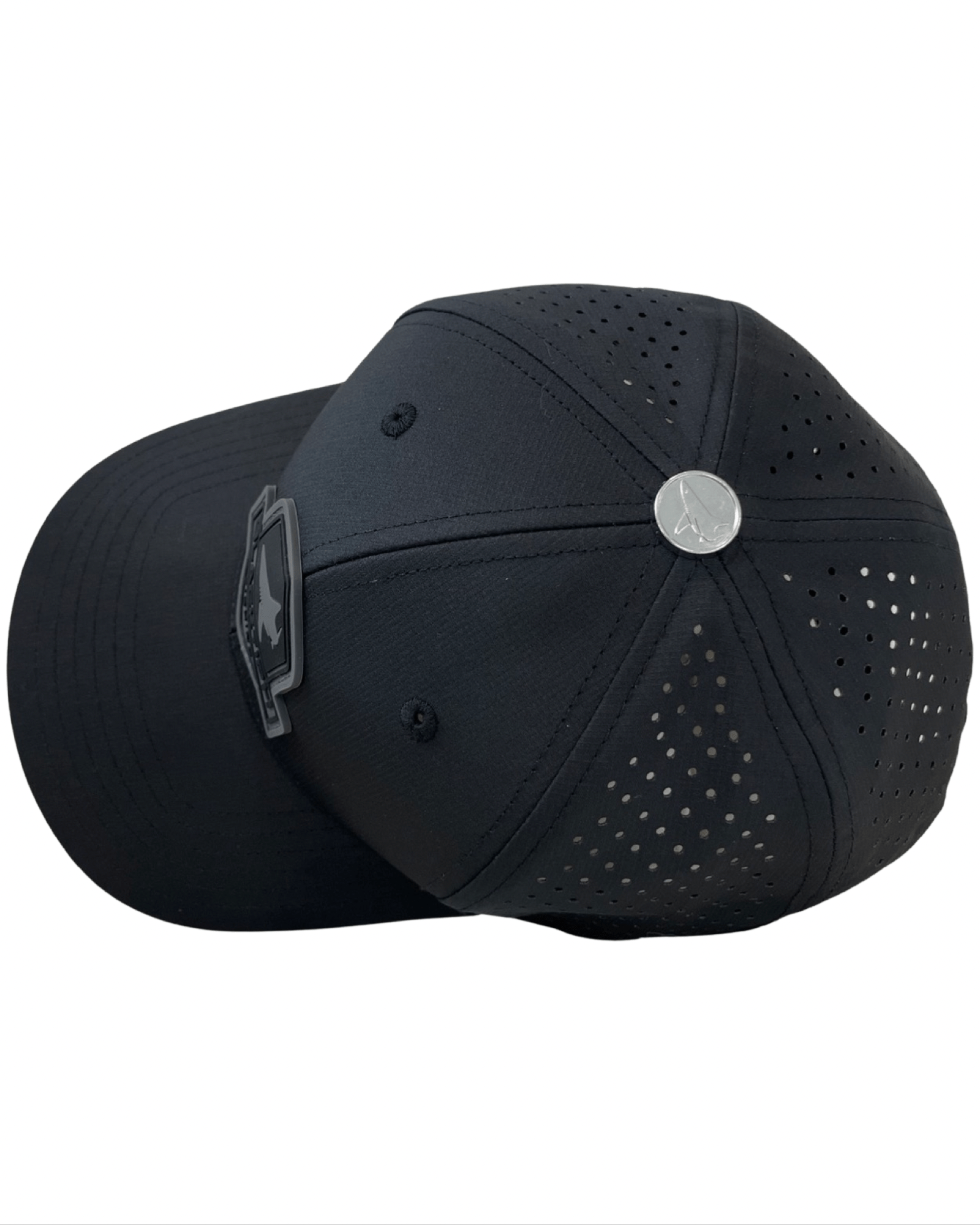 Midnight Black PVC Performance Snapback Hat - Get Tight Gear