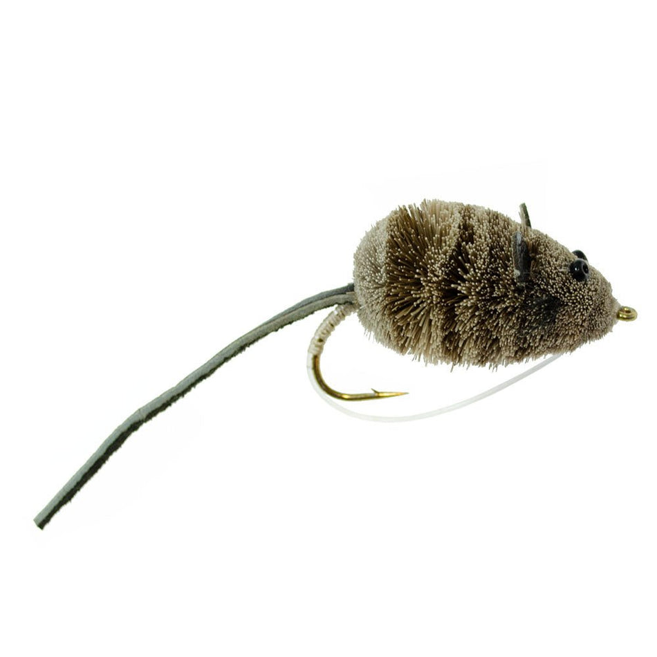 Mighty Mouse Deer Hair Bug 6 Flies Hook Size 4 - Bass Fly Fishing Bug Wide Gape Bass Hooks With Weed Guard - Get Tight Gear