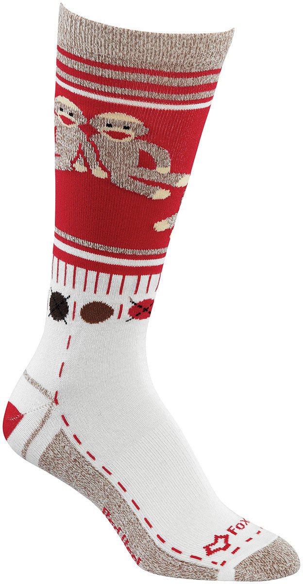 Monkey Friends Sock Red Sm - Get Tight Gear