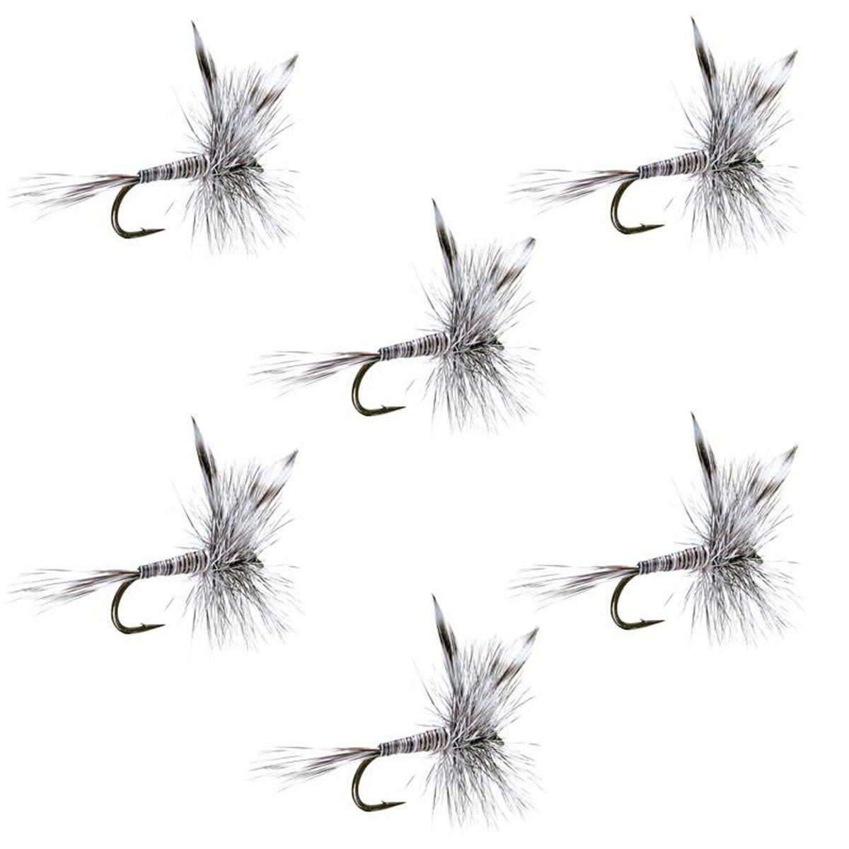 Mosquito Classic Trout Dry Fly Fishing Flies - Set of 6 Flies Size 16 - Get Tight Gear