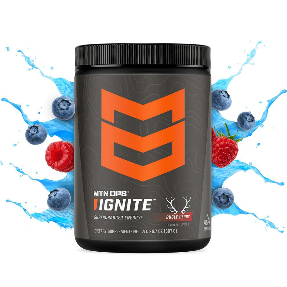MTN Ops Ignite Bugle Berry 21oz Tub (45 Scoops) - Get Tight Gear