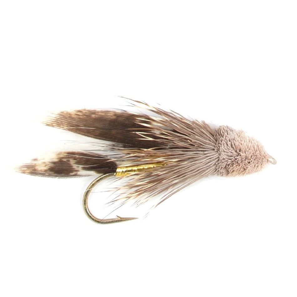 Muddler Minnow Fly Fishing Flies - Classic Bass and Trout Streamers - Set of 6 Flies Hook Size 10 - Get Tight Gear