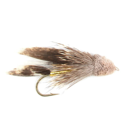 Muddler Minnow Fly Fishing Flies - Classic Bass and Trout Streamers - Set of 6 Flies Hook Size 8 - Get Tight Gear