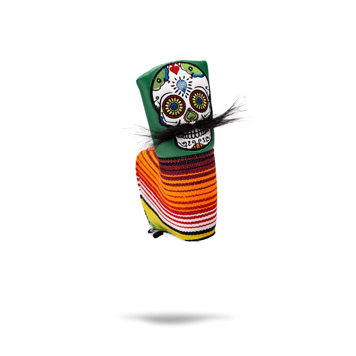 Mustache Sugar Skull - Blade Putter Cover Black - Get Tight Gear