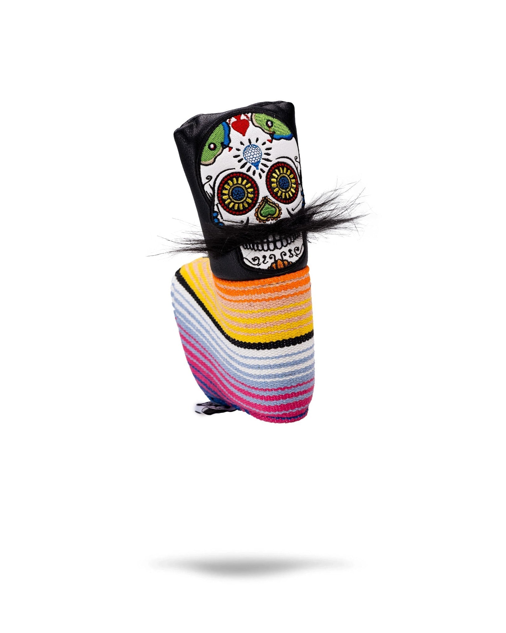 Mustache Sugar Skull - Blade Putter Cover Black - Get Tight Gear
