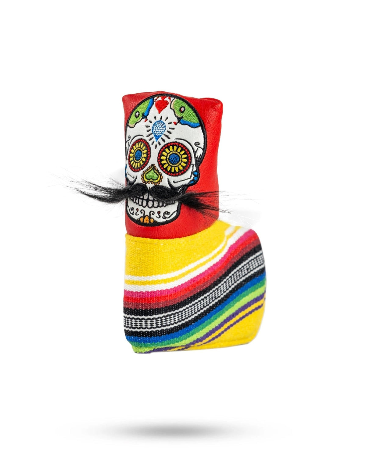 Mustache Sugar Skull - Blade Putter Cover Red - Get Tight Gear