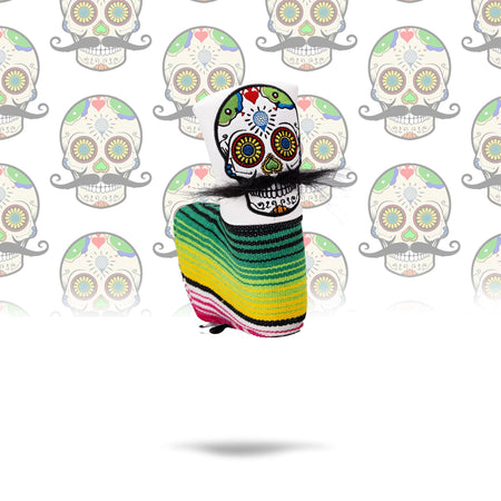 Mustache Sugar Skull - Blade Putter Cover White - Get Tight Gear