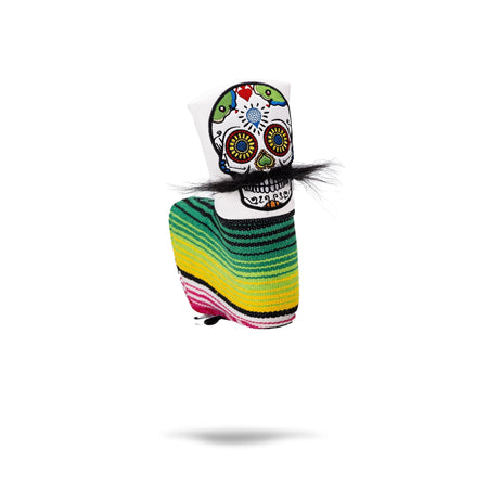 Mustache Sugar Skull - Blade Putter Cover White - Get Tight Gear