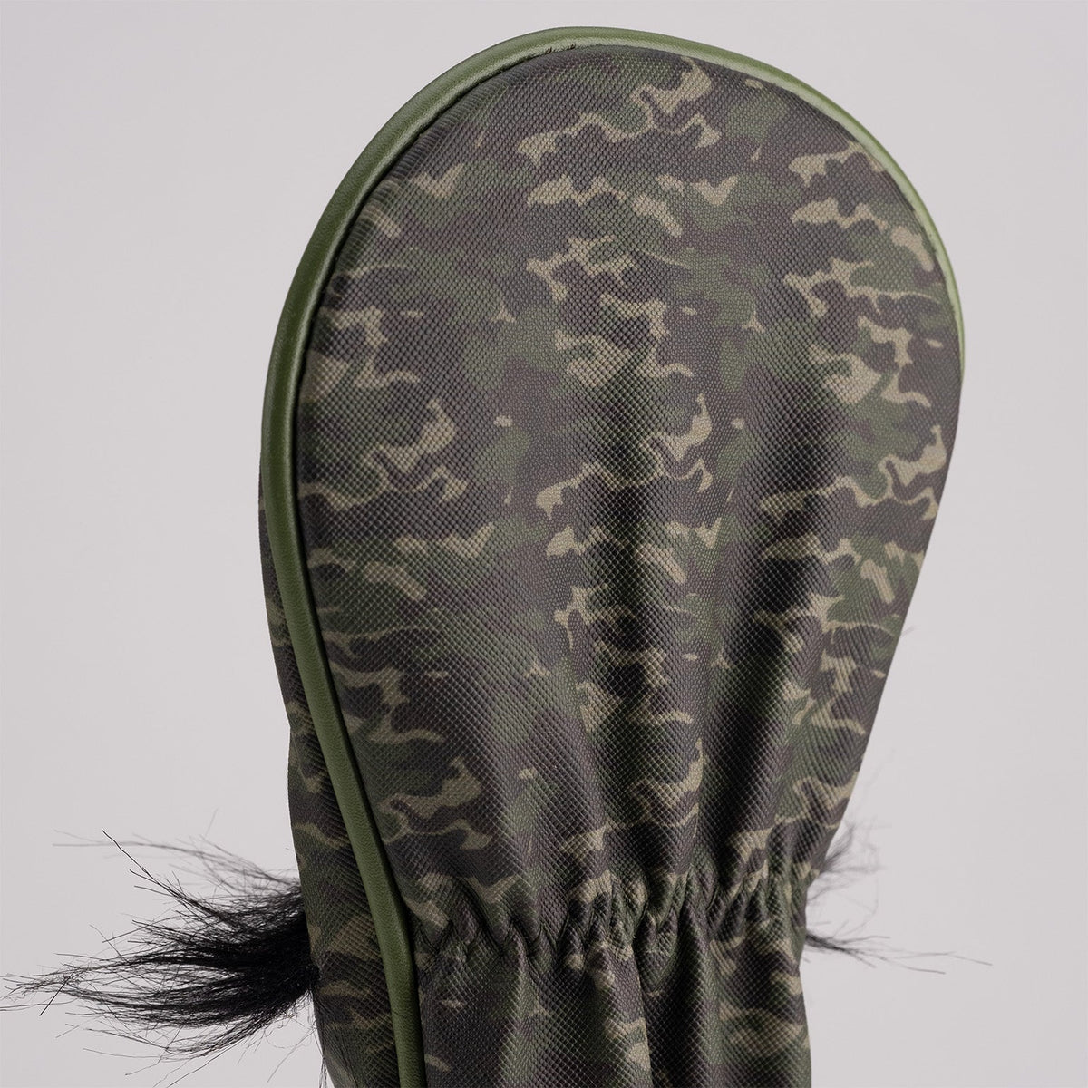 Mustache Sugar Skull - Fairway Cover Green Camo - Get Tight Gear