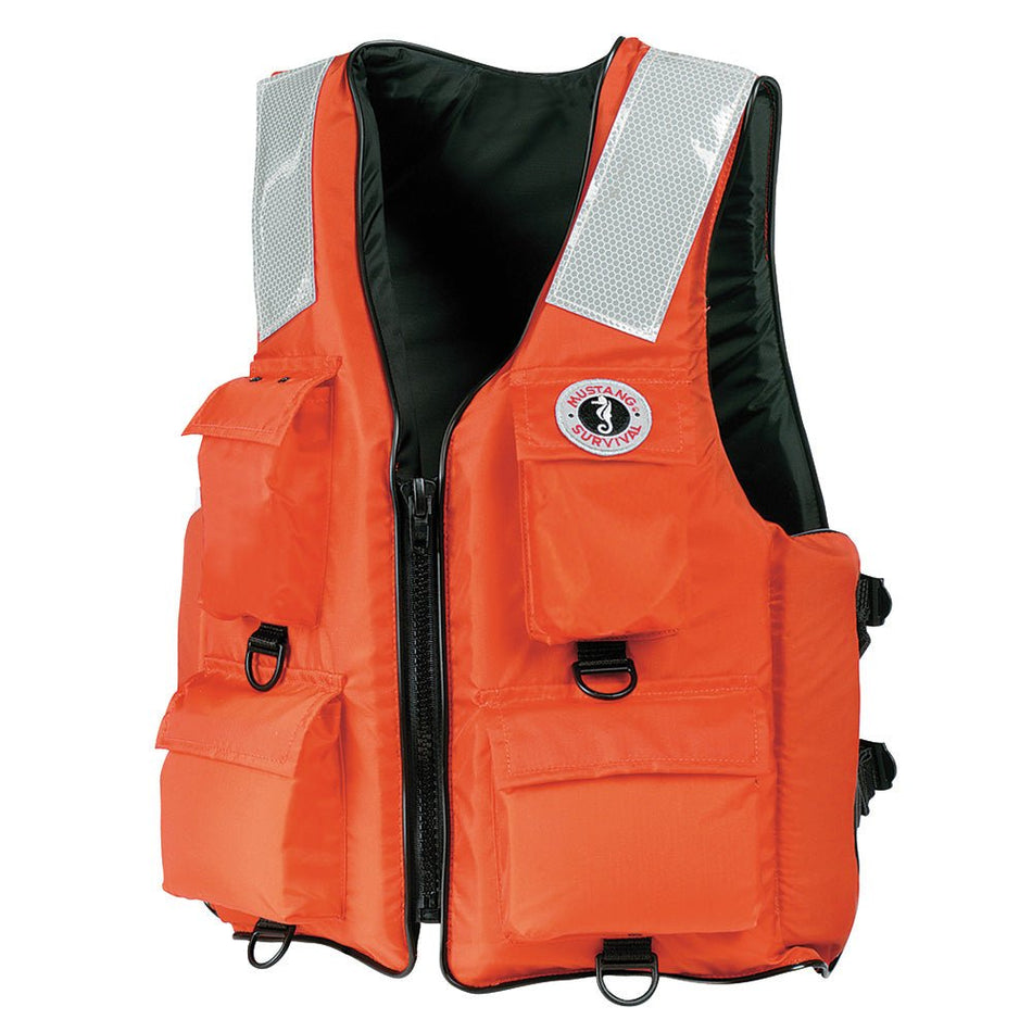 Mustang 4 - Pocket Flotation Vest - Orange - Small - Get Tight Gear