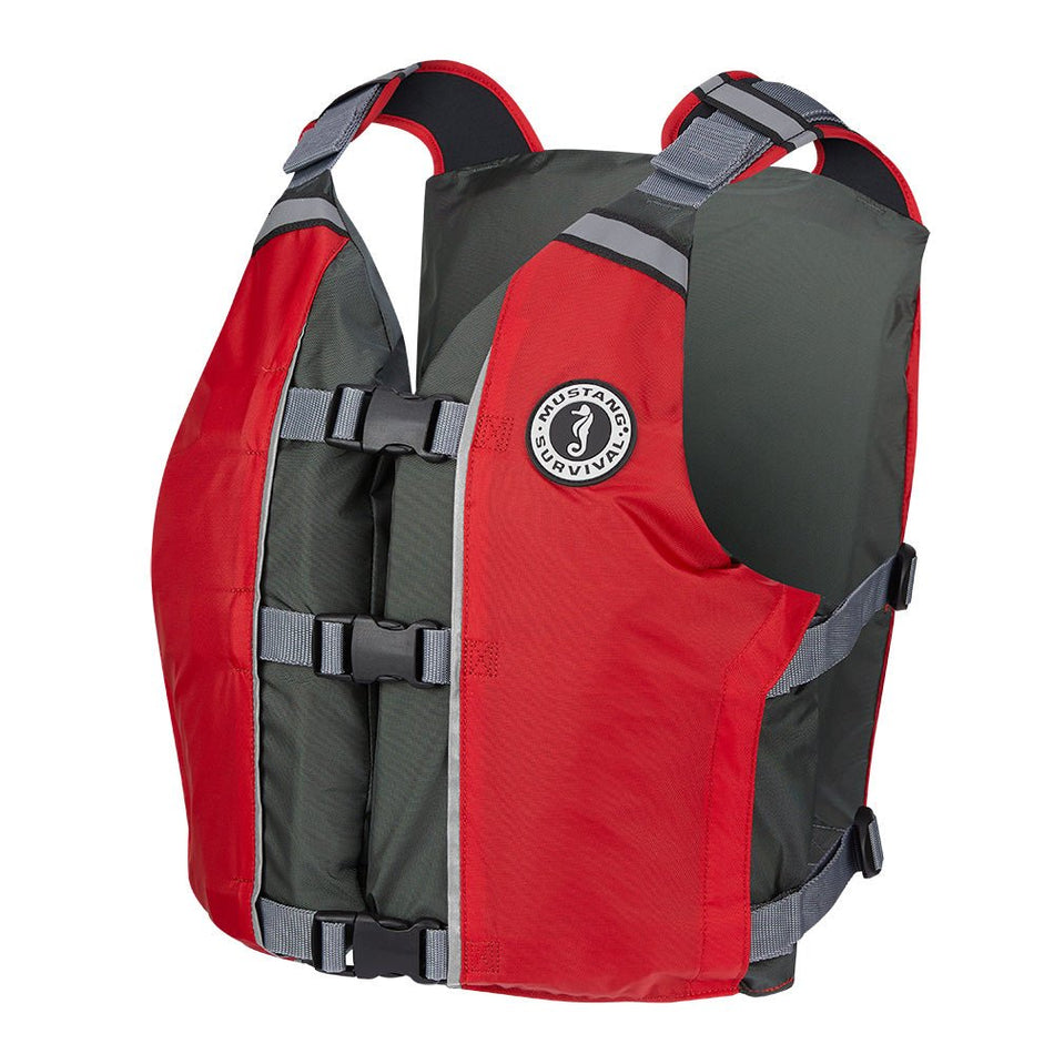 Mustang APF Foam Vest - Universal - Red/Grey - Get Tight Gear