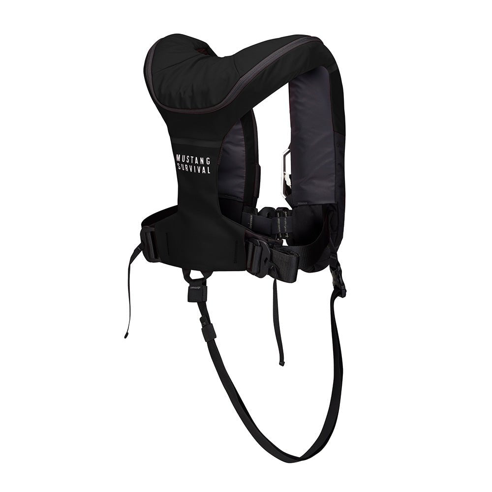 Mustang Atlas 190 DLX Open Ocean Inflatable PFD - Black - Get Tight Gear
