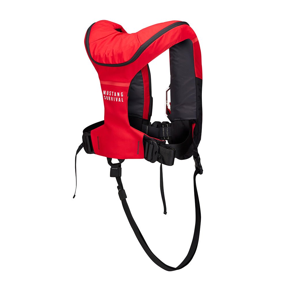 Mustang Atlas 190 DLX Open Ocean Inflatable PFD - Red/Black - Get Tight Gear