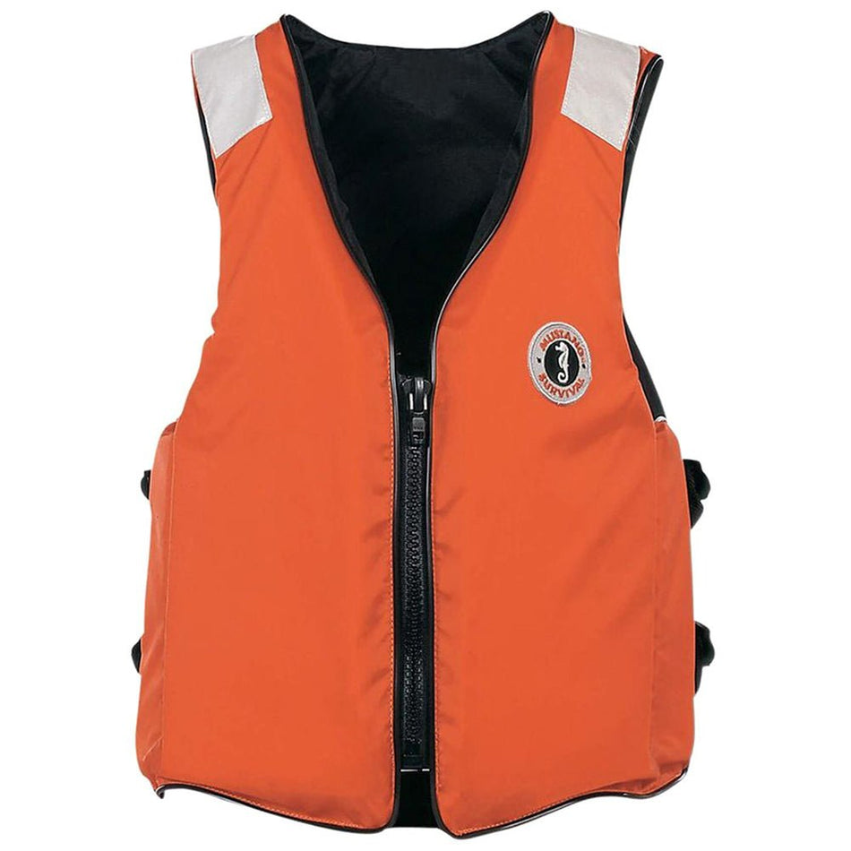 Mustang Classic Industrial Flotation Vest w/SOLAS Tape - Orange - Large - Get Tight Gear
