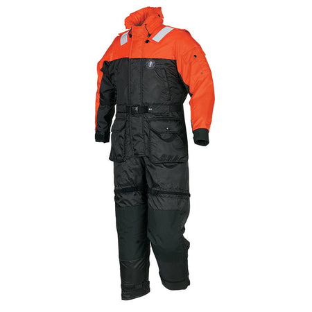 Mustang Deluxe Anti - Exposure Coverall & Work Suit - Orange/Black - Medium - Get Tight Gear