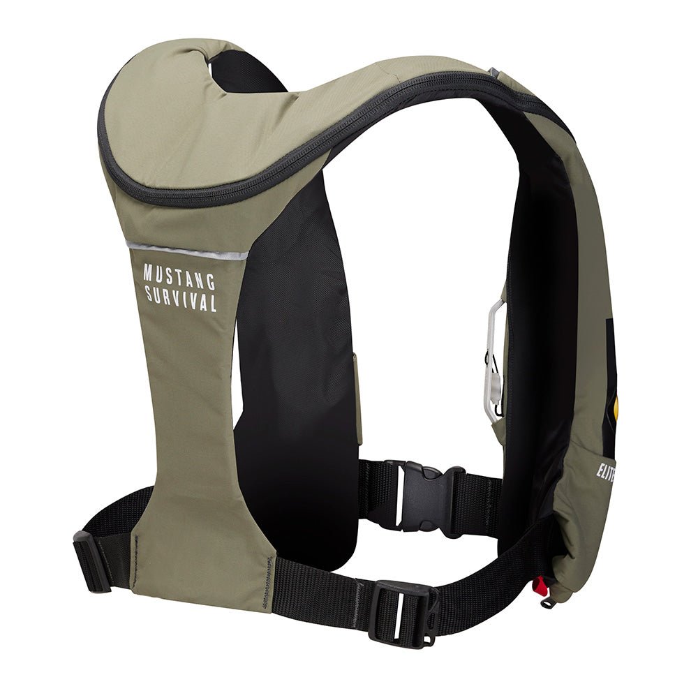 Mustang Elite 120 Coastal Inflatable PFD - Everglade Green - Get Tight Gear