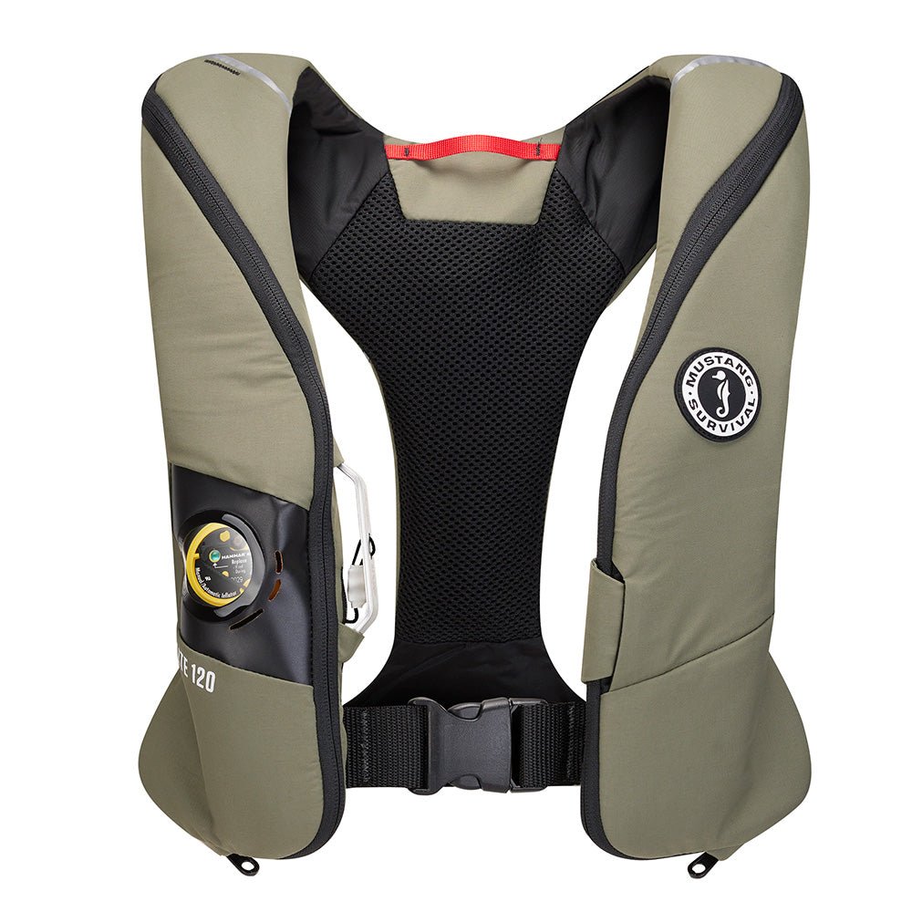 Mustang Elite 120 Coastal Inflatable PFD - Everglade Green - Get Tight Gear