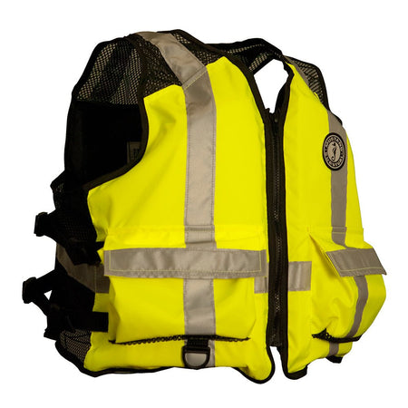 Mustang High Visibility Industrial Mesh Vest - Fluorescent Yellow/Green/Black - 4XL/5XL - Get Tight Gear