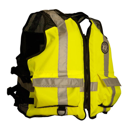 Mustang High Visibility Industrial Mesh Vest - Fluorescent Yellow/Green/Black - XXL/3XL - Get Tight Gear
