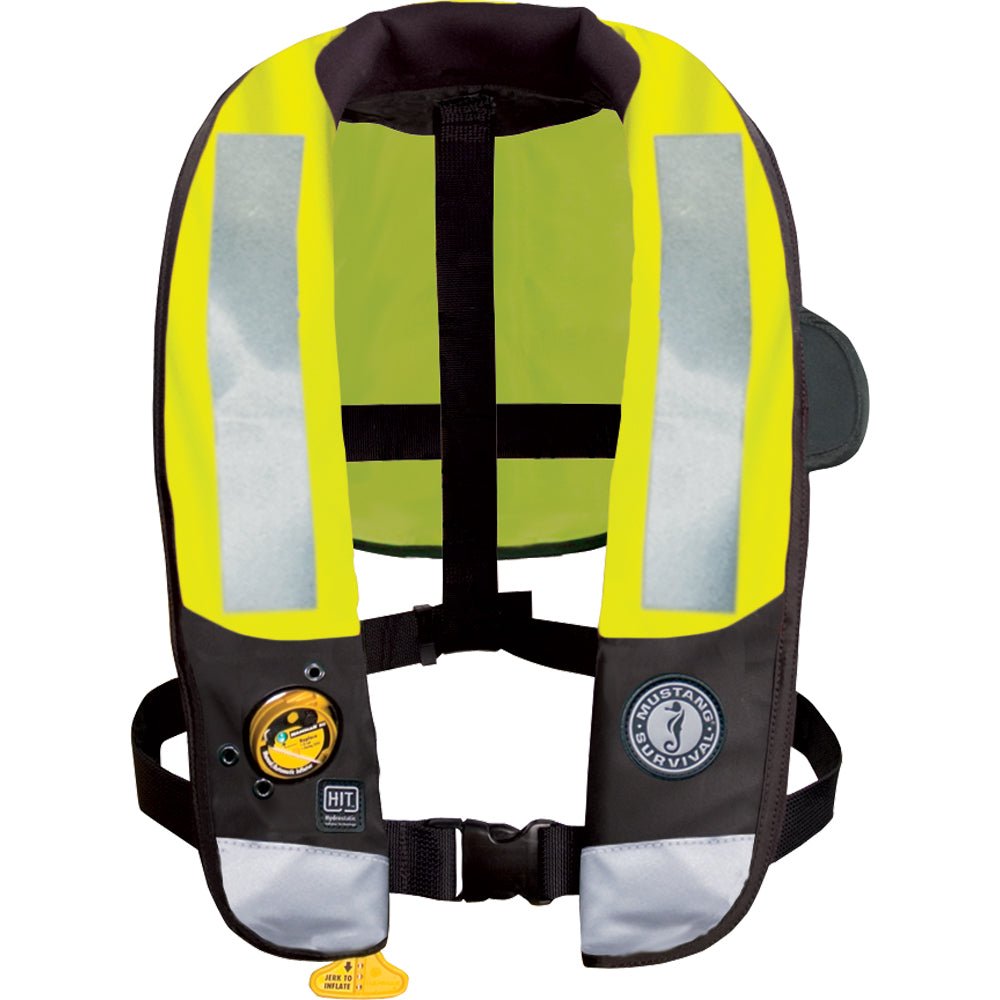 Mustang HIT High Visibility Inflatable PFD - Fluorescent Yellow/Green - Automatic/Manual - Get Tight Gear