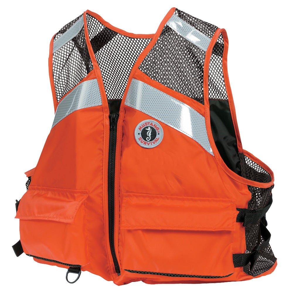 Mustang Industrial Mesh Vest - Orange - 4XL/5XL - Get Tight Gear