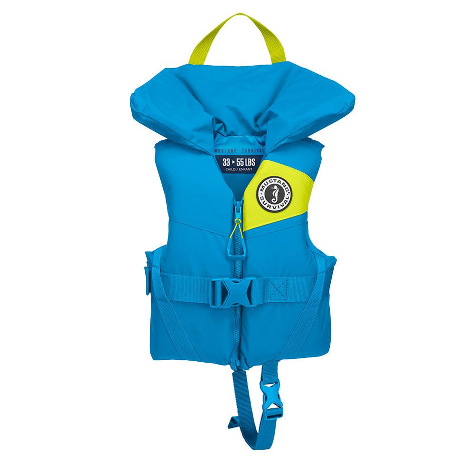 Mustang Lil' Legends Child Foam Vest - Azure Blue - Get Tight Gear