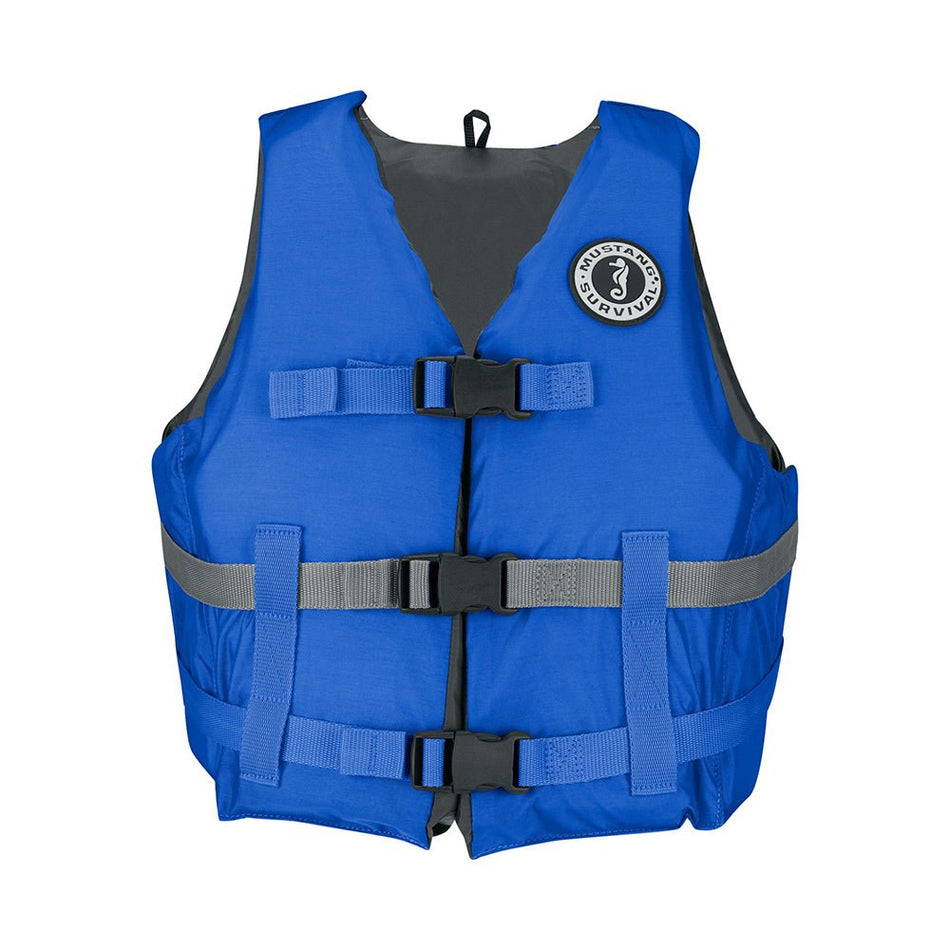 Mustang Livery Foam Vest - M/L - Blue - Get Tight Gear
