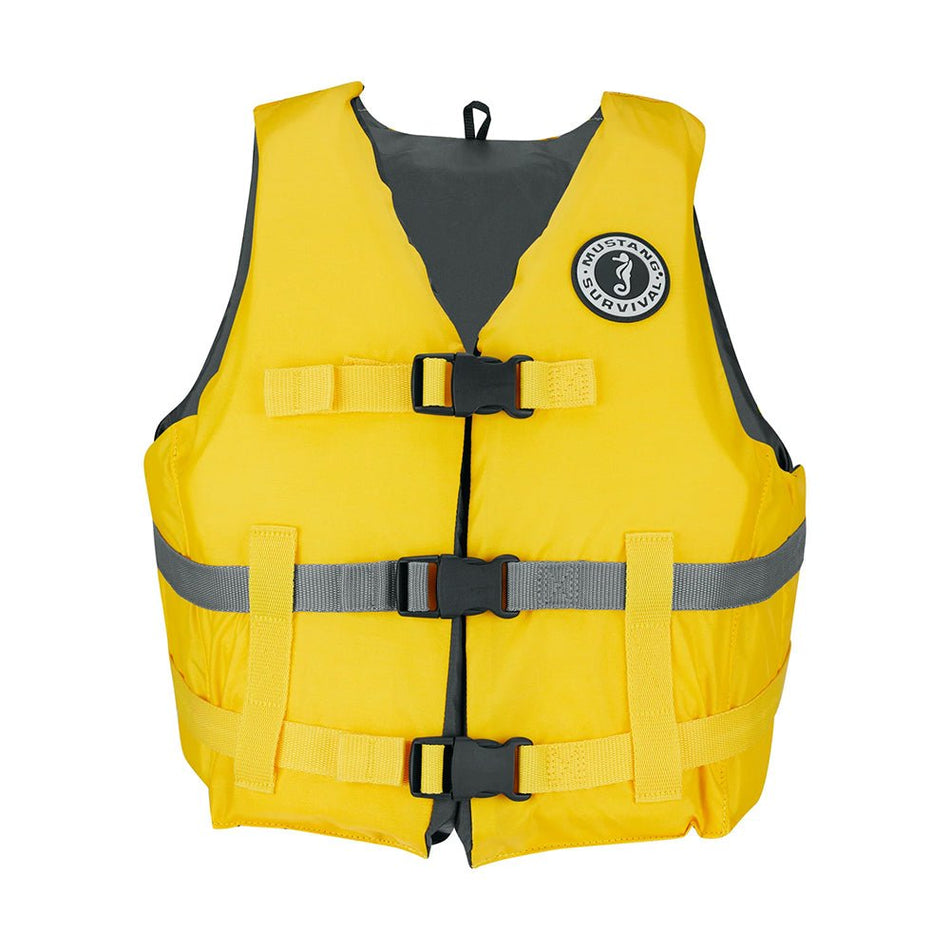 Mustang Livery Foam Vest - M/L - Yellow - Get Tight Gear