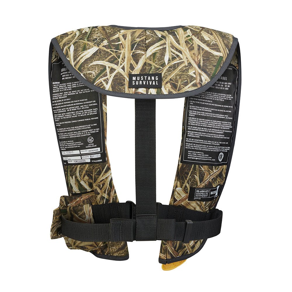 Mustang MIT 100 Convertible Inflatable PFD - Camo - Get Tight Gear