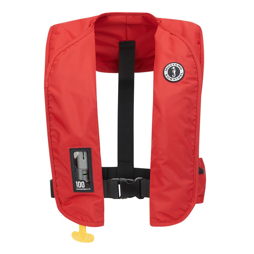 Mustang MIT 100 Convertible Inflatable PFD - Red - Get Tight Gear
