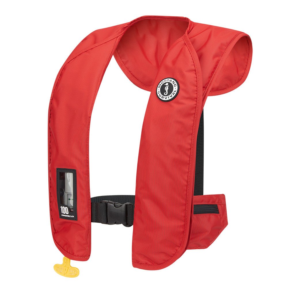Mustang MIT 100 Convertible Inflatable PFD - Red - Get Tight Gear