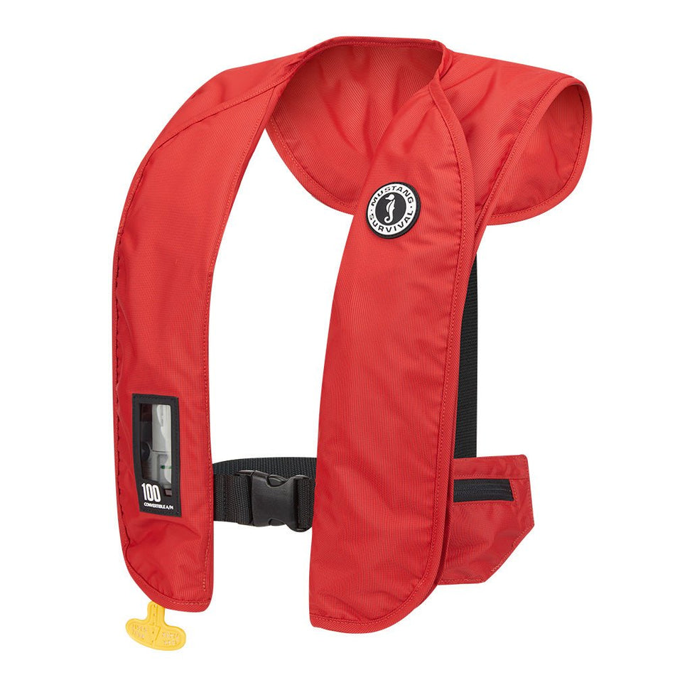 Mustang MIT 100 Convertible Inflatable PFD - Red - Get Tight Gear