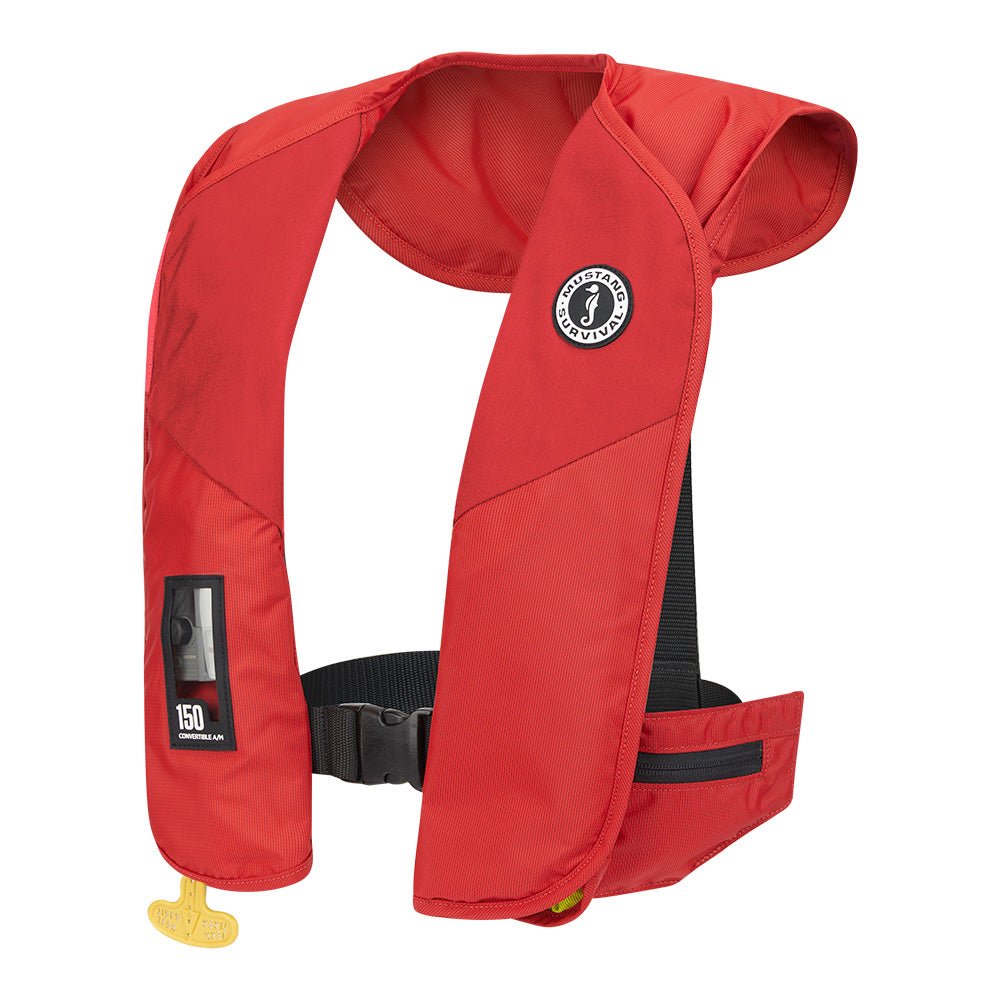 Mustang MIT 150 Convertible Inflatable PFD - Red - Get Tight Gear