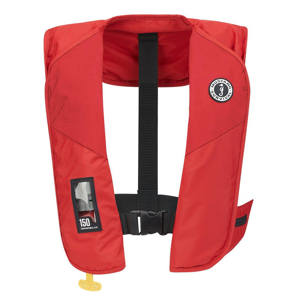 Mustang MIT 150 Convertible Inflatable PFD - Red - Get Tight Gear