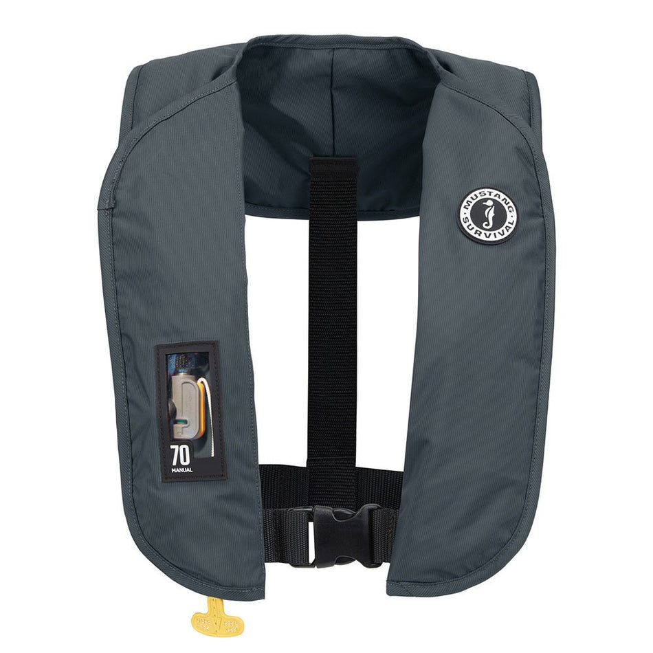 Mustang MIT 70 Manual Inflatable PFD - Admiral Grey - Get Tight Gear