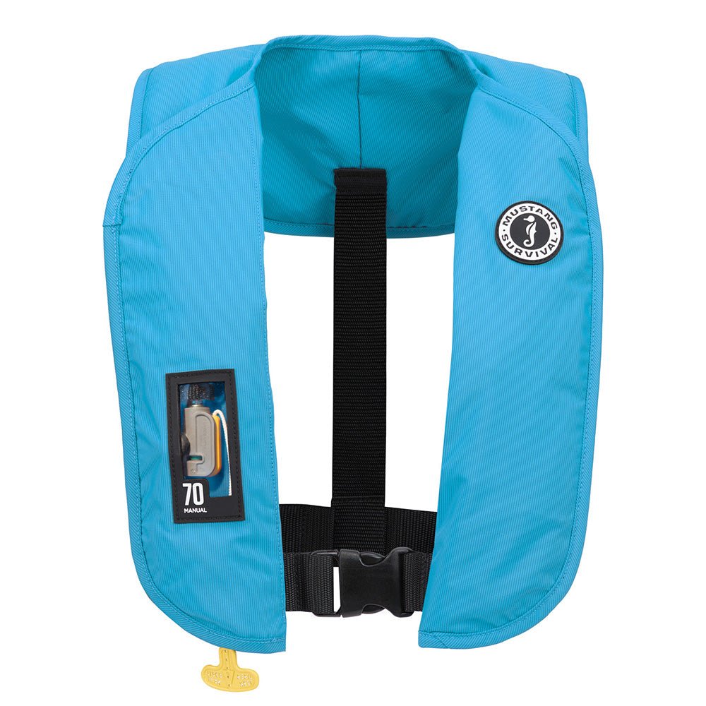 Mustang MIT 70 Manual Inflatable PFD - Azure (Blue) - Get Tight Gear